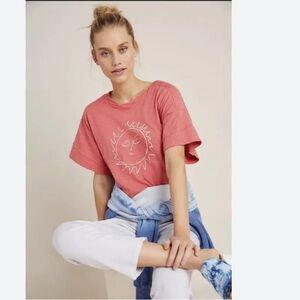 ANTHROPOLOGIE x Marcello Velho Sun Graphic Tee Medium